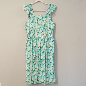 Blueberi Boulevard Floral Sundress‎ Blue size XL